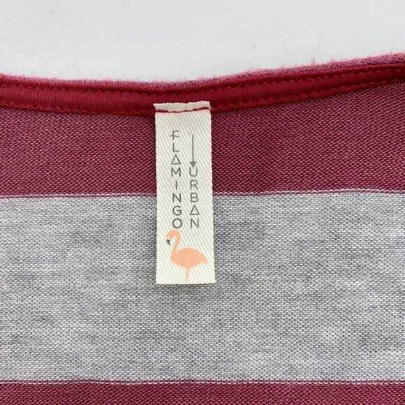 Flamingo Urban Women’s Striped Wrap Criss Cross Sweater Large - Picture 5 of 8